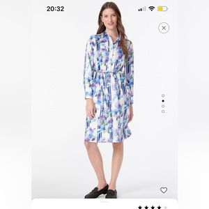 NWT Jcrew a-line shirt dress in vintage floral size 8